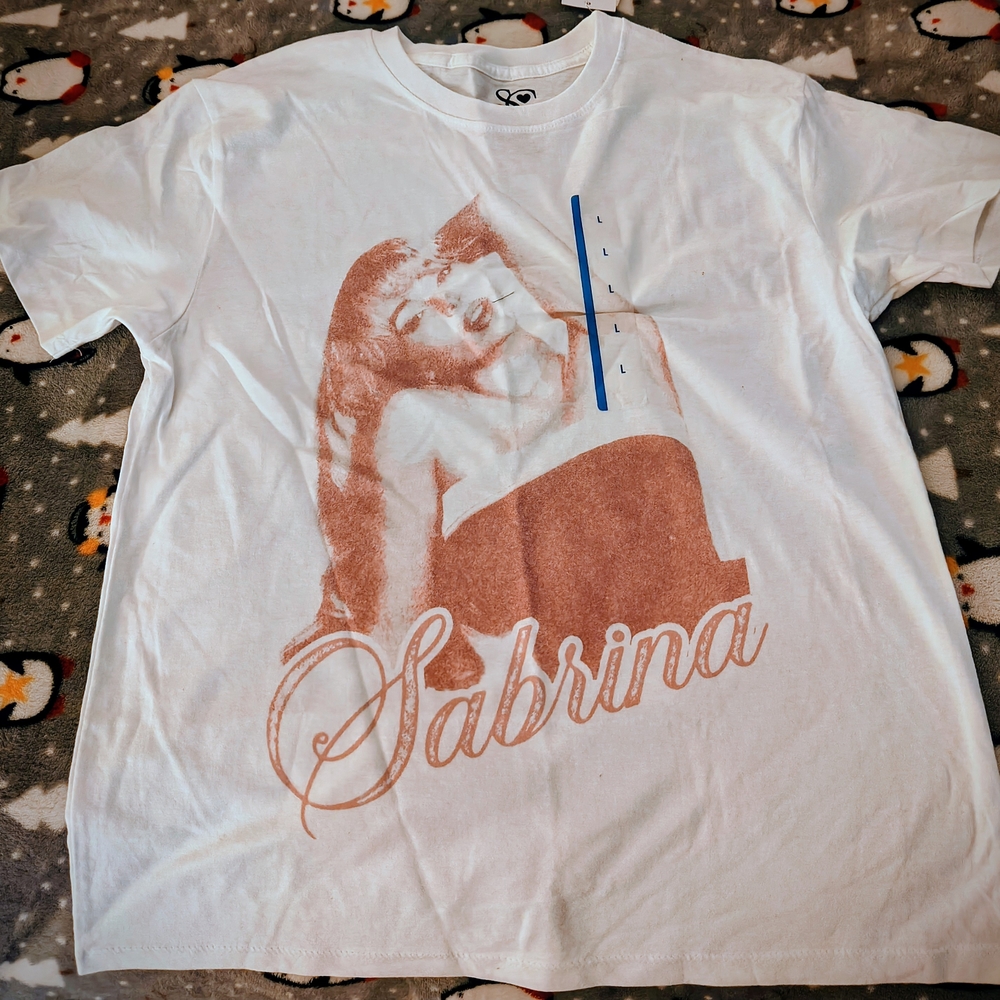 Sabrina Carpenter Graphic White Tee